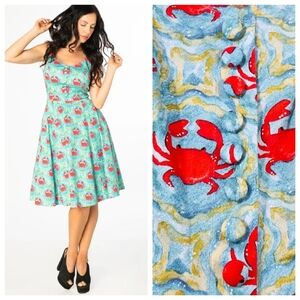Miss Lulo S Heidi Ocean Crabs Dress Modcloth
